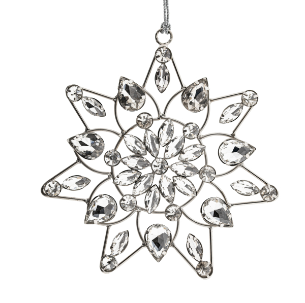 Kristallmandala facettierte Glassteine